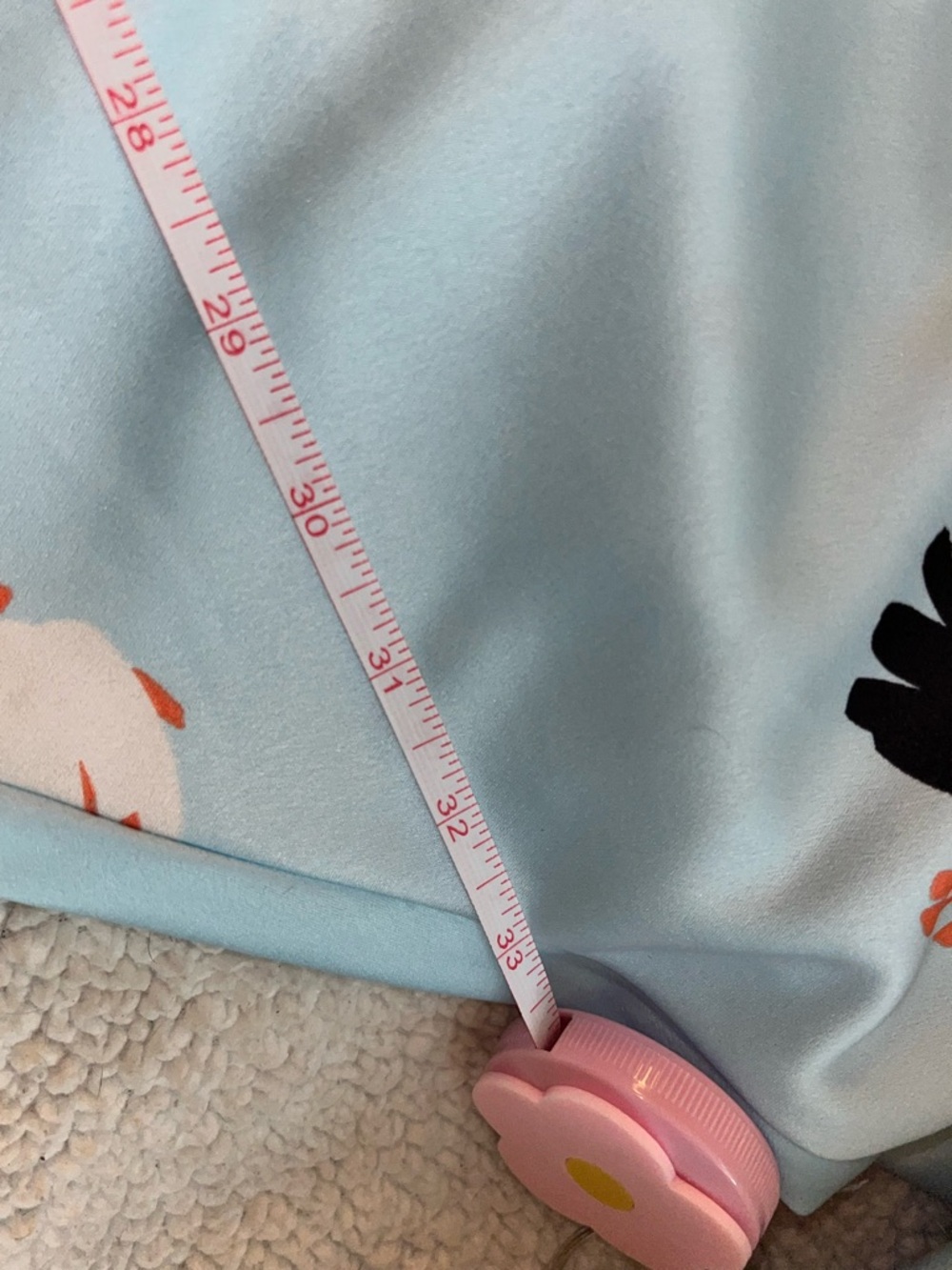 Light Blue Floral Satin Blouse - Marc New York (Andrew Marc) Brand Wmns Size M - Picture 7 of 11